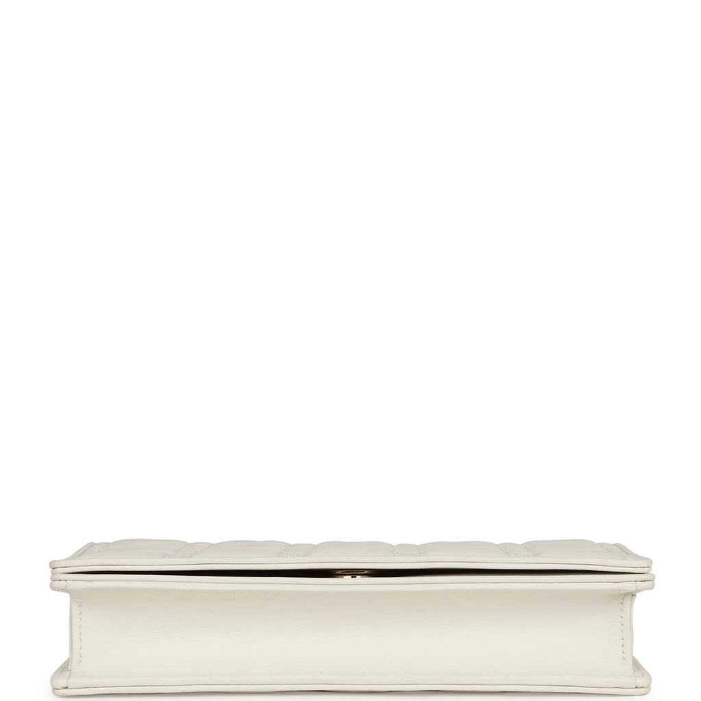 Christian Dior Lady Dior Pouch Latte Lambskin Gold Hardware