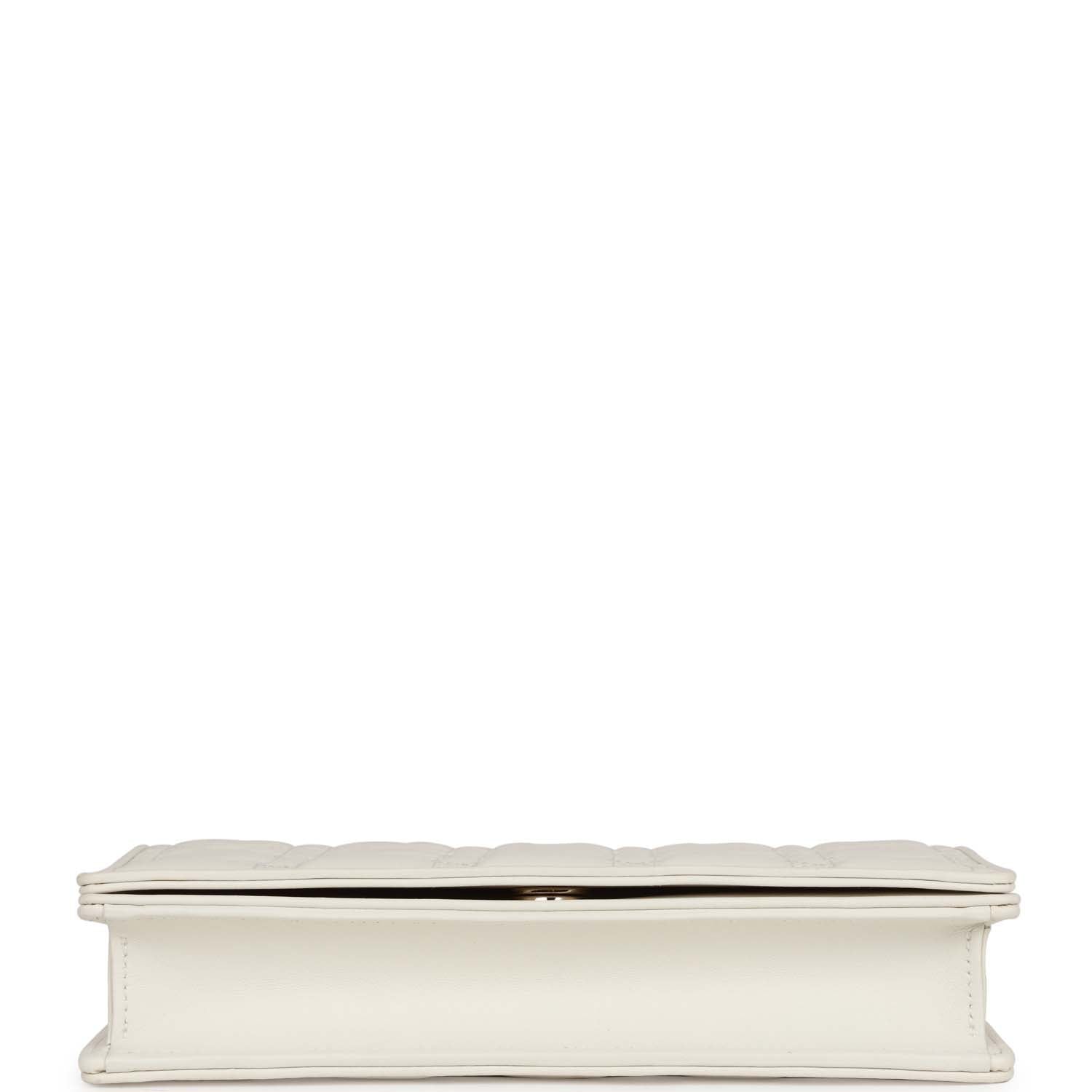 Christian Dior Lady Dior Pouch Latte Lambskin Gold Hardware