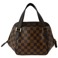 LOUIS VUITTON Belem PM Damier Ebene Satchel Bag Brown