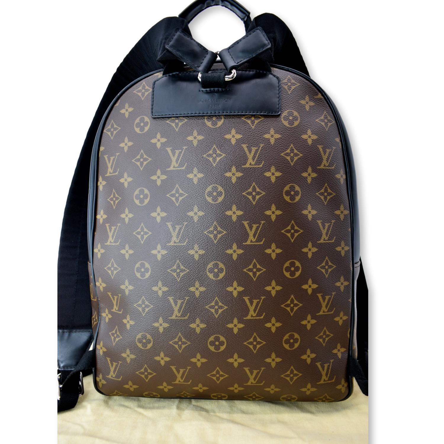 LOUIS VUITTON Josh Monogram Canvas Backpack Bag Brown