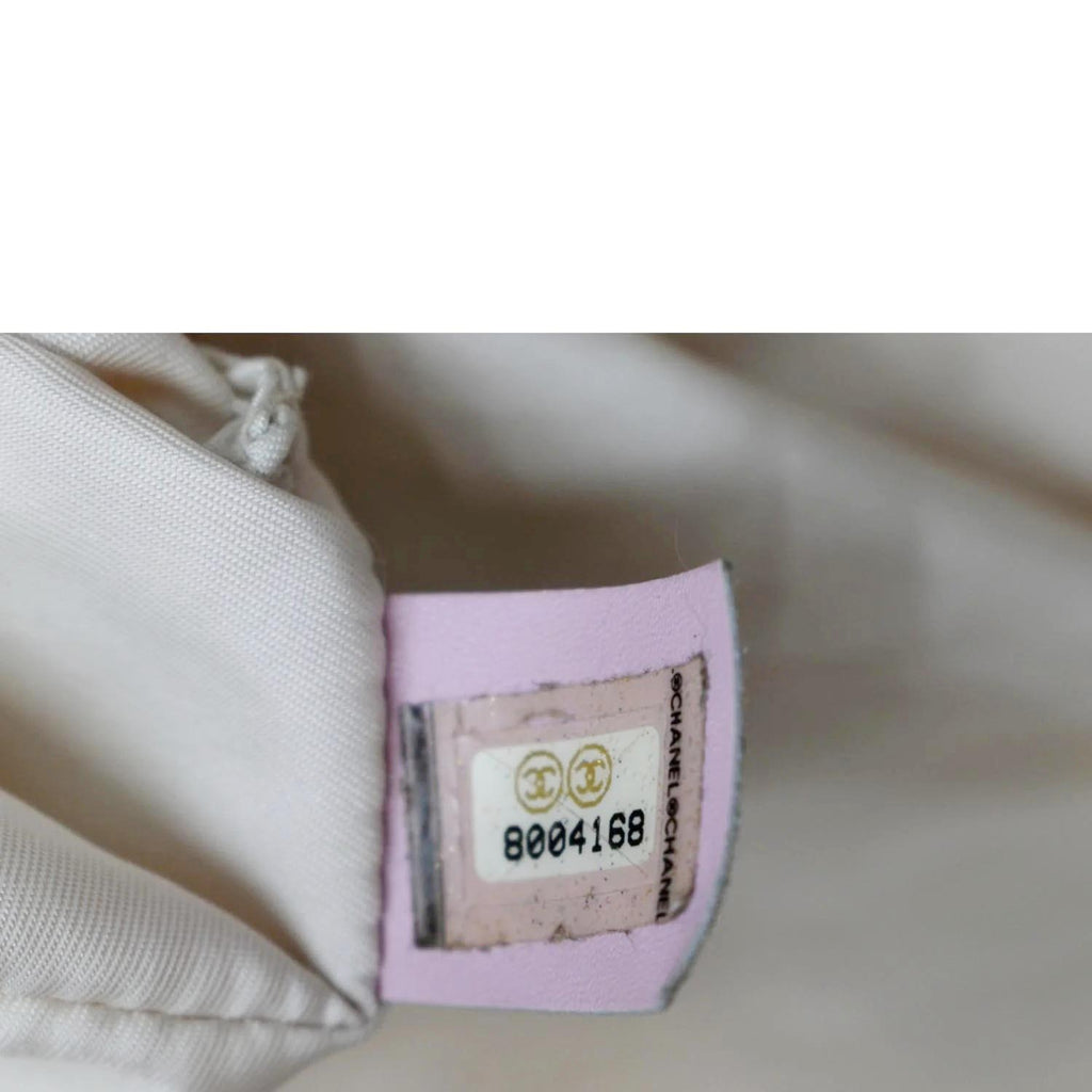 CHANEL CC Logo Travel Line Large Nylon Tote Bag Light Pink