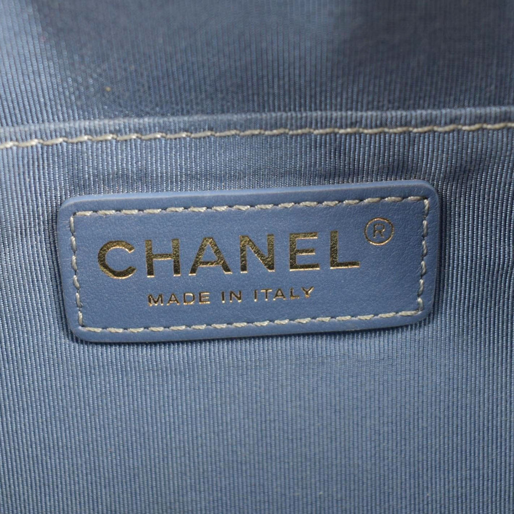 CHANEL Bi Classic Quilted Lambskin Leather Waist Bag Blue