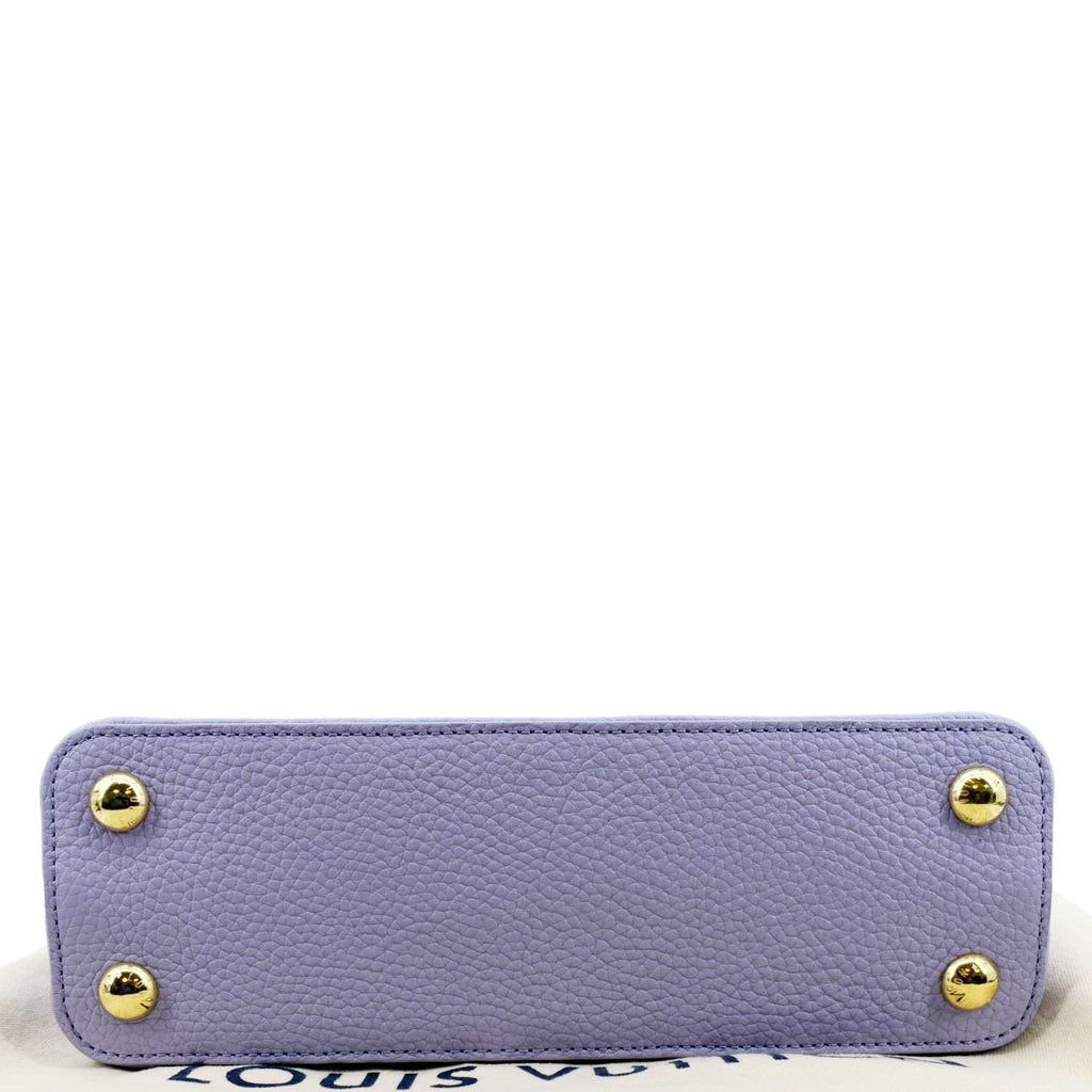 LOUIS VUITTON Capucines BB Taurillon Leather Shoulder Bag Purple