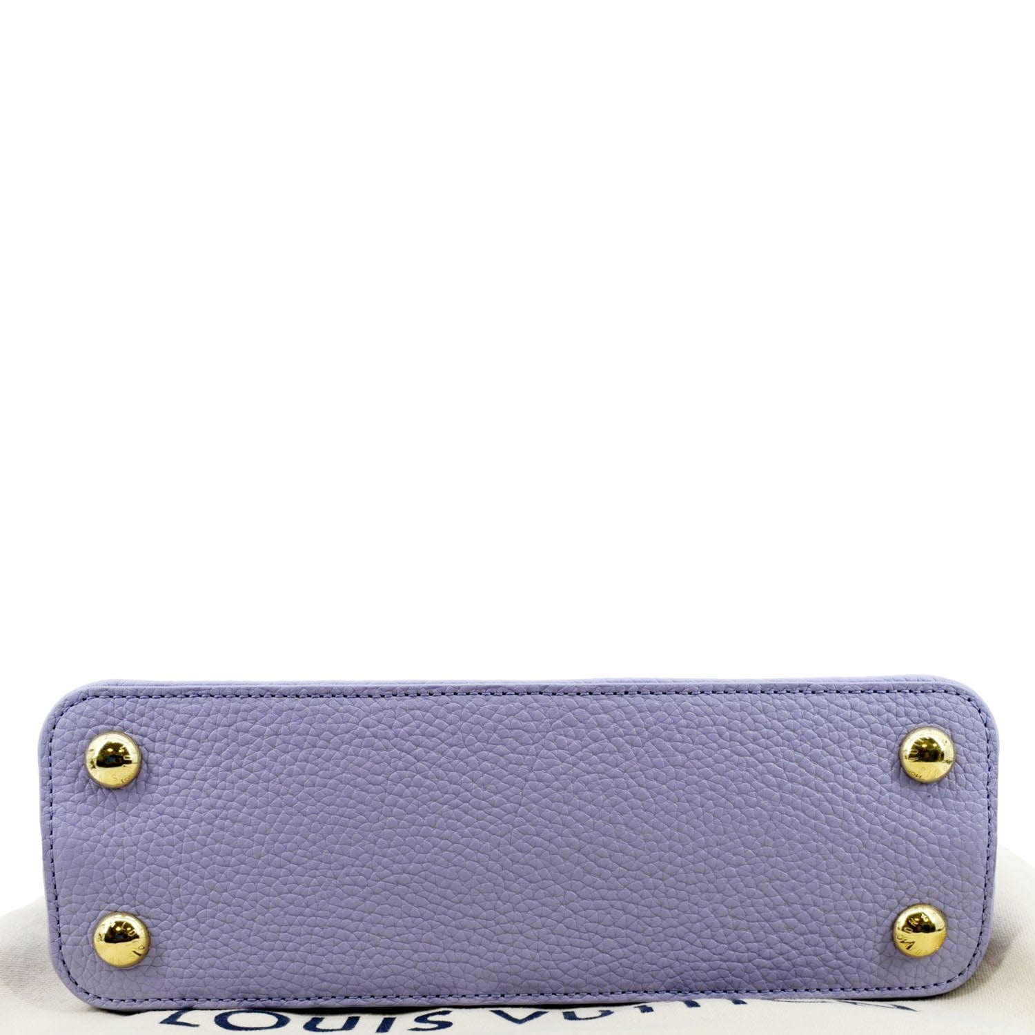 LOUIS VUITTON Capucines BB Taurillon Leather Shoulder Bag Purple
