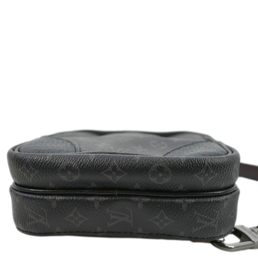 LOUIS VUITTON Avenue Sling Patchwork Monogram Eclipse Crossbody Bag Grey