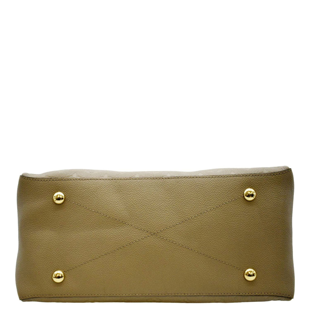 LOUIS VUITTON Maida Monogram Empreinte Leather Hobo Shoulder Bag Dune