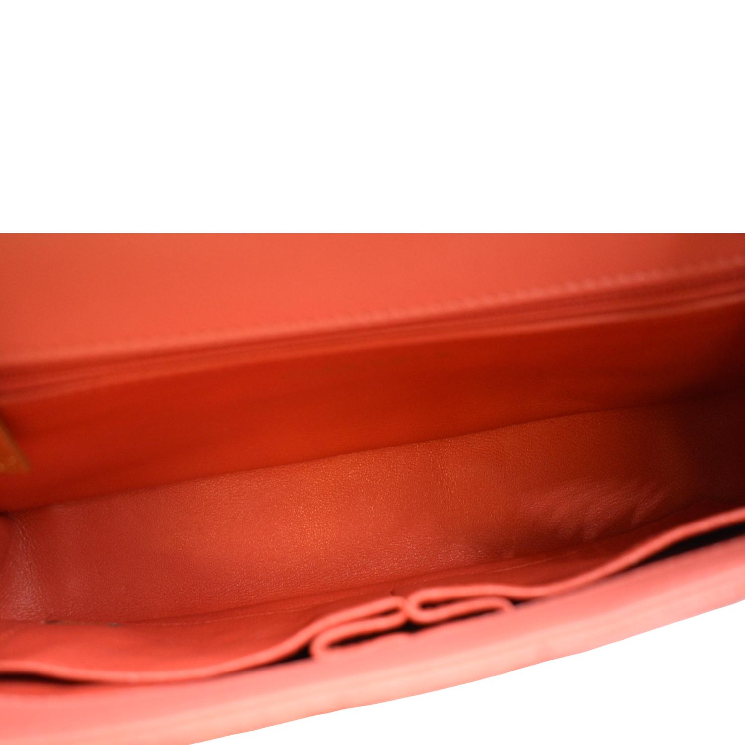 CHANEL CC Filigree Small Flap Caviar Leather Crossbody Bag Red