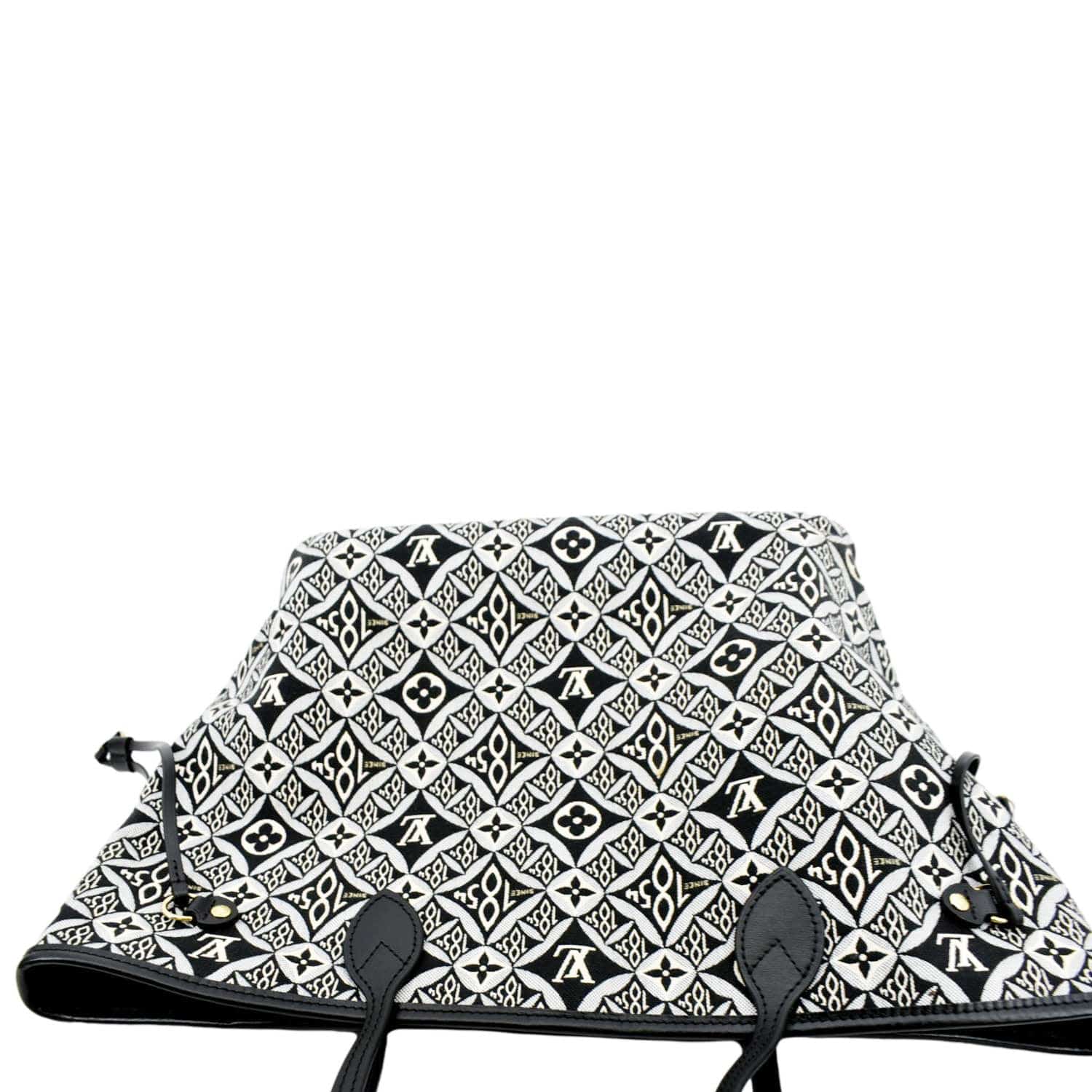 LOUIS VUITTON Since 1854 Neverfull MM Jacquard Shoulder Bag Grey