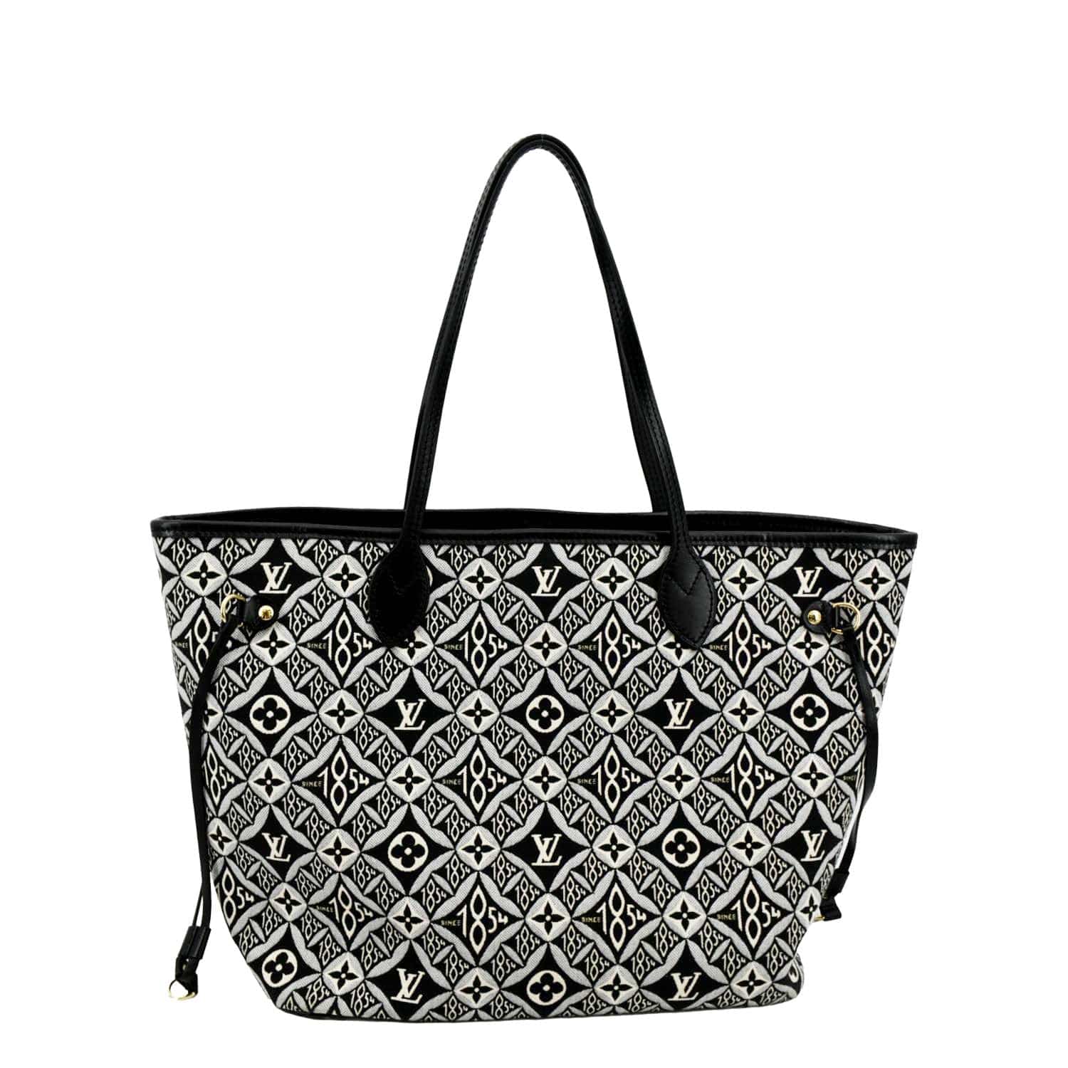 LOUIS VUITTON Since 1854 Neverfull MM Jacquard Shoulder Bag Grey