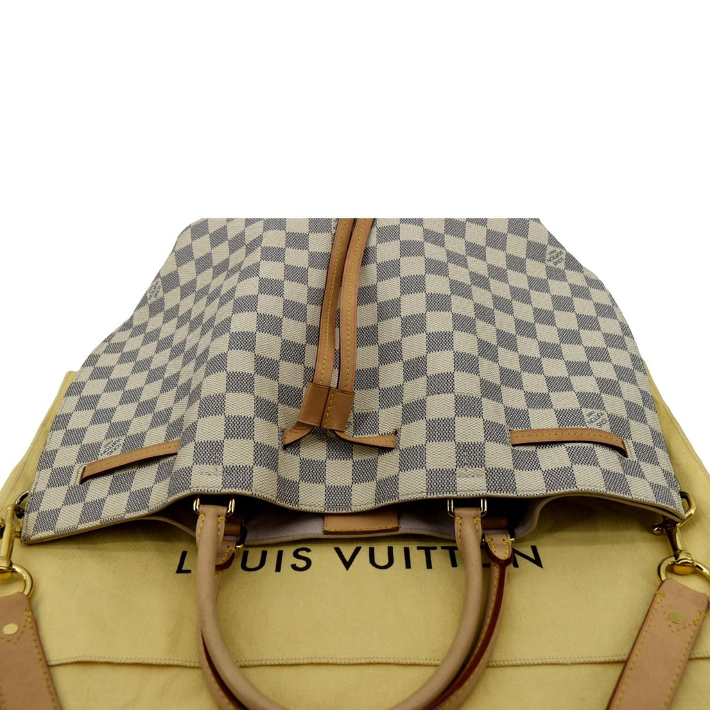 LOUIS VUITTON Girolata Damier Azur Shoulder Bag White