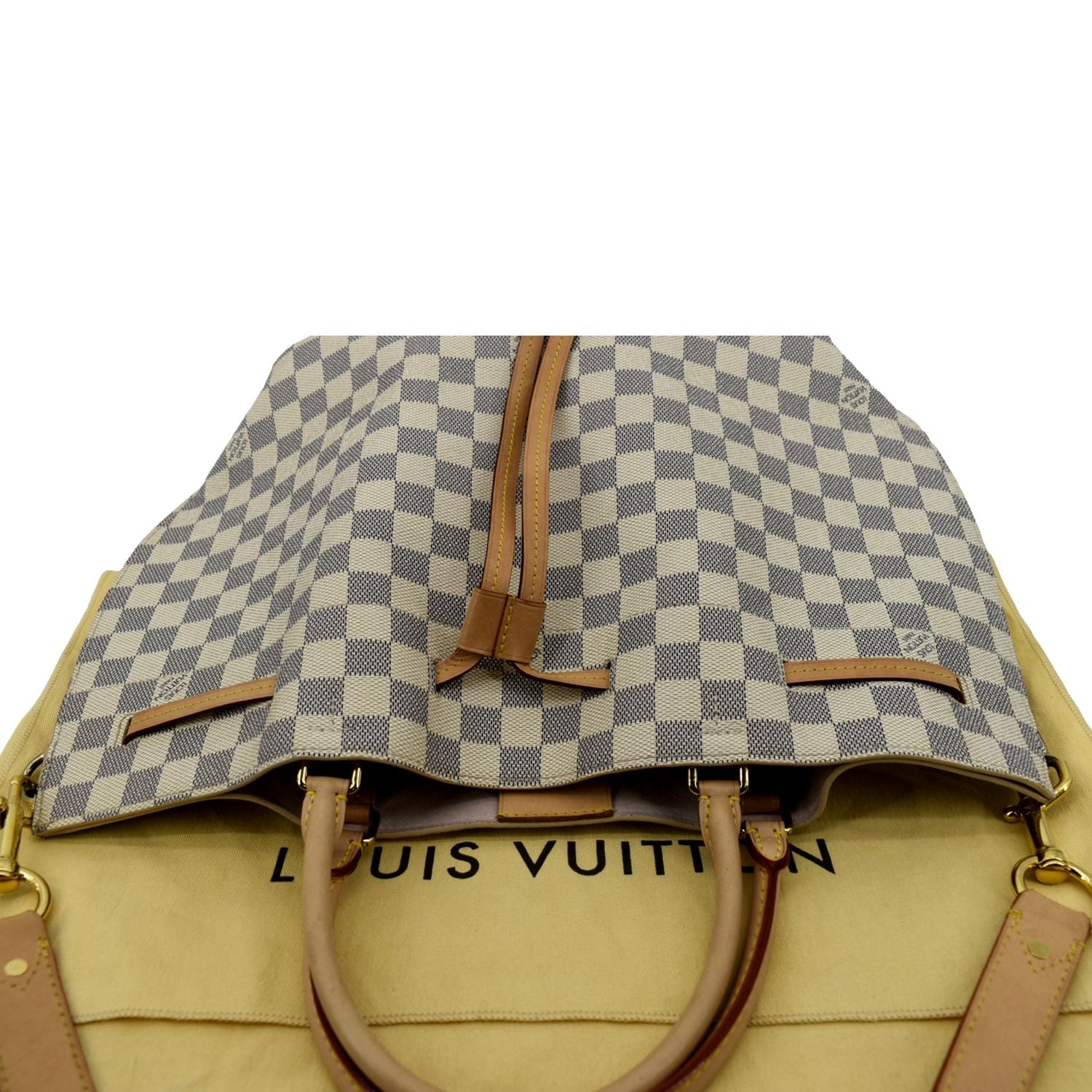 LOUIS VUITTON Girolata Damier Azur Shoulder Bag White