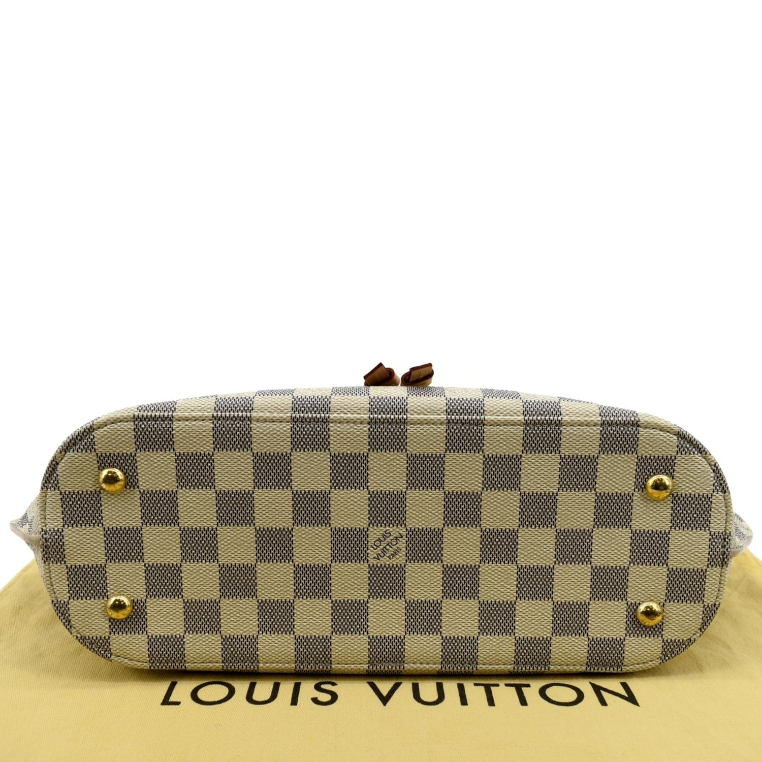 LOUIS VUITTON Girolata Damier Azur Shoulder Bag White