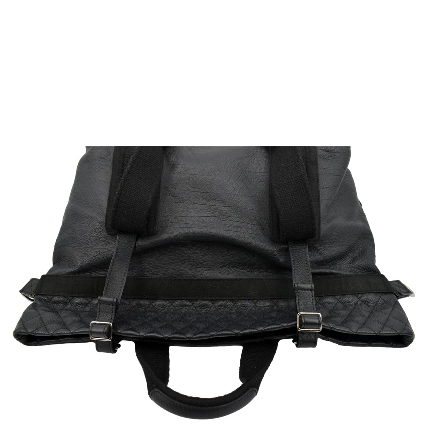 CHANEL 2way Leather Shoulder Bag Black