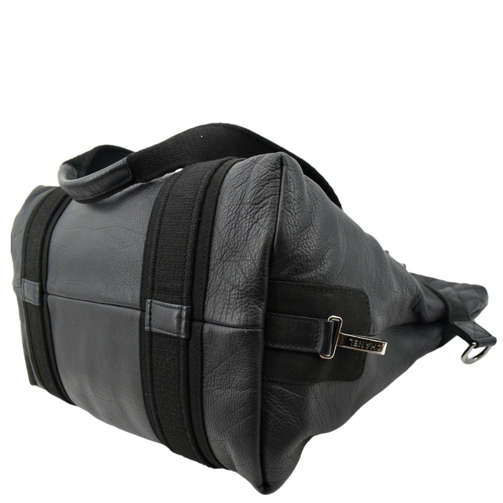 CHANEL 2way Leather Shoulder Bag Black