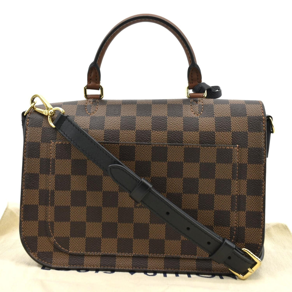 LOUIS VUITTON Beaumarchais Damier Ebene Shoulder Bag Brown