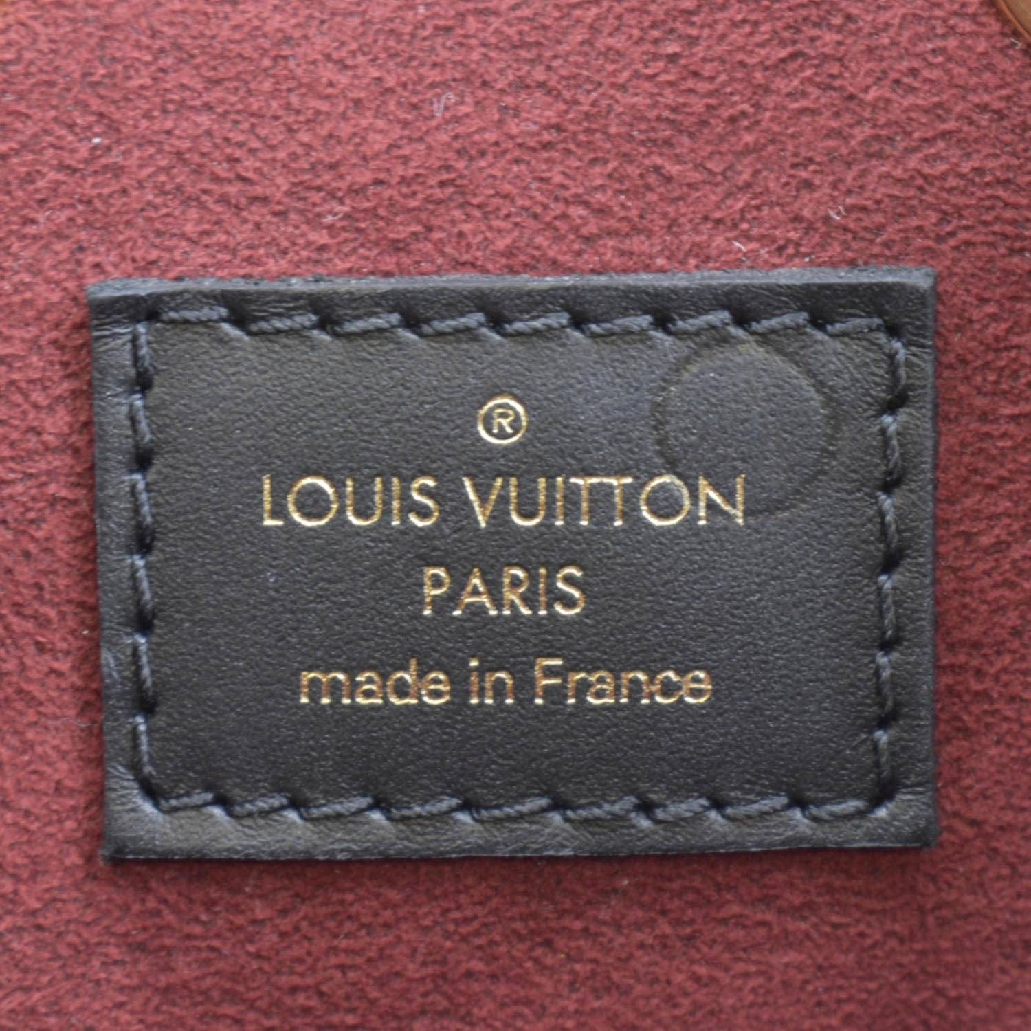 LOUIS VUITTON NeoNoe MM Bicolor Monogram Empreinte Leather Shoulder Bag Black