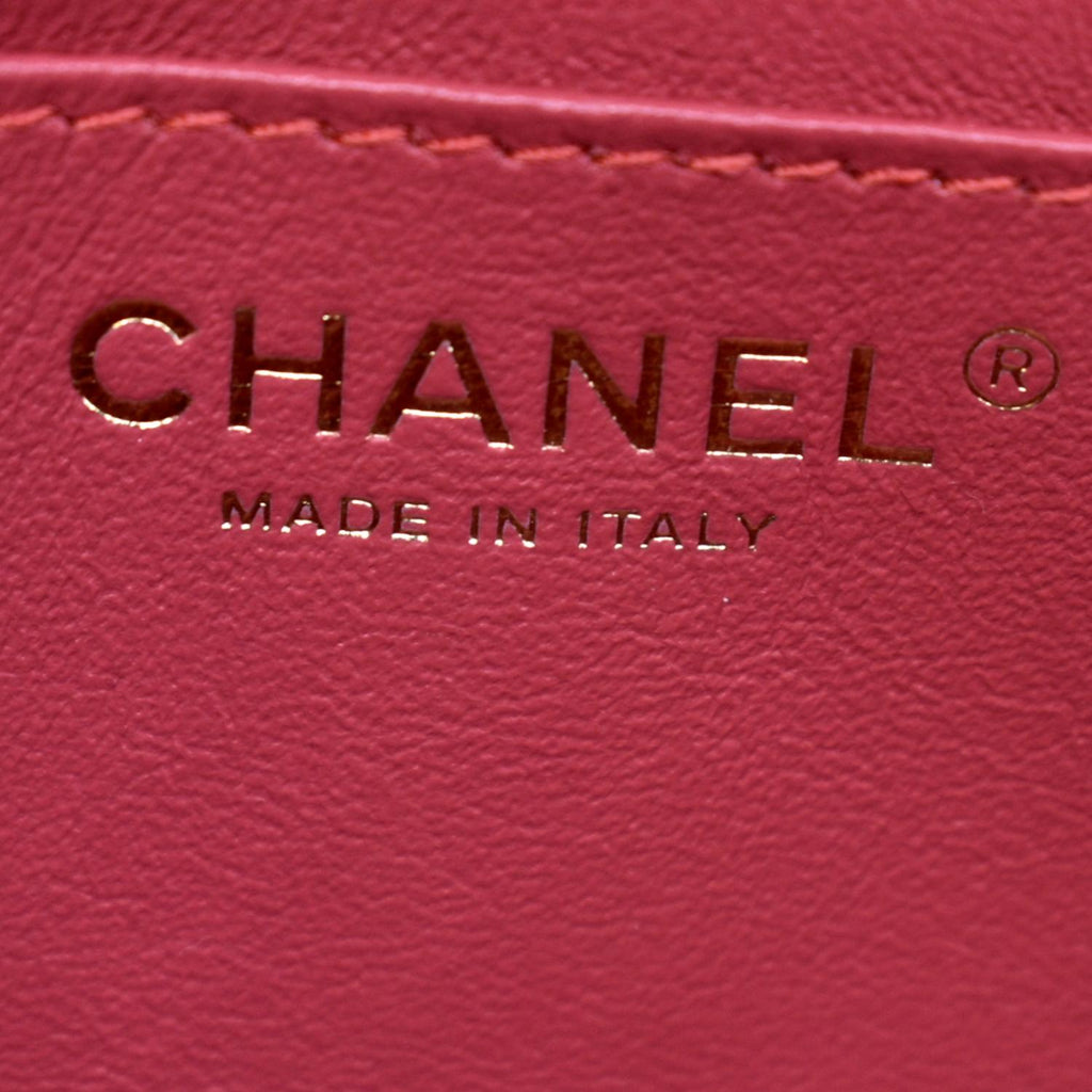 CHANEL Rectangular Flap Mini Quilted Chevron Leather Shoulder Bag Red