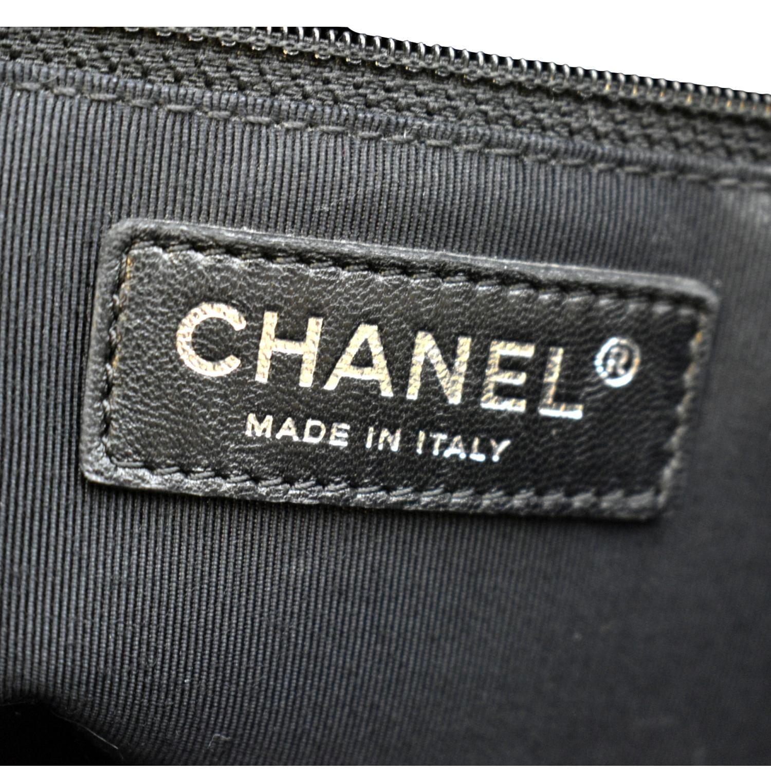 CHANEL Grand Shopping Patent Leather GST Tote Bag Black