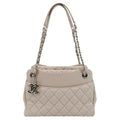 CHANEL CC Quilted Lambskin Leather Shopping Tote Bag Light Pink