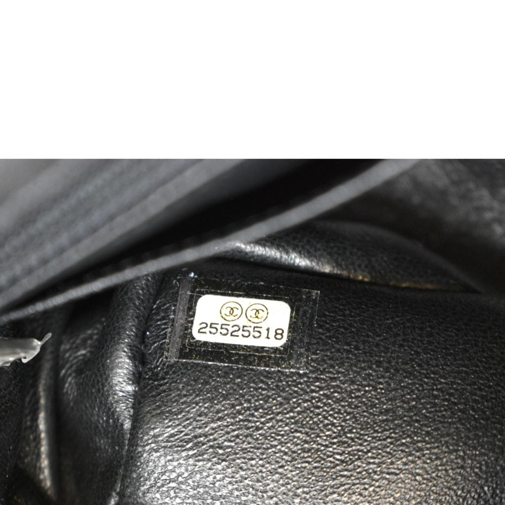 CHANEL Classic Flap Small Leather Shoulder Bag Black