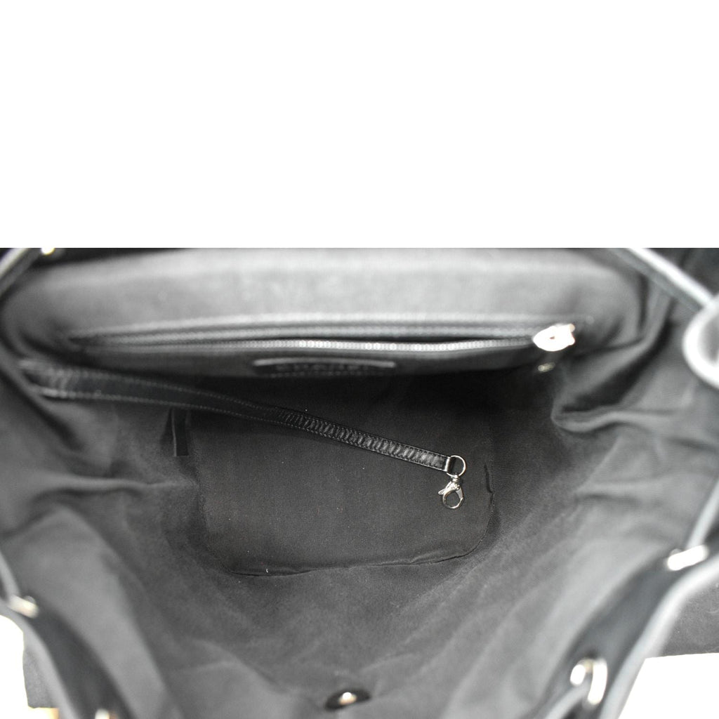CHANEL Small Urban Spirit Quilted Lambskin Backpack Bag Black