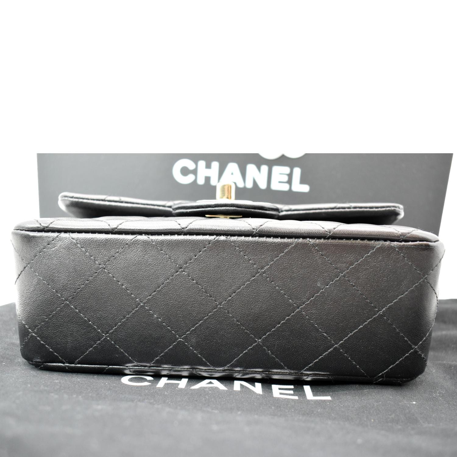 CHANEL Classic Flap Small Leather Shoulder Bag Black