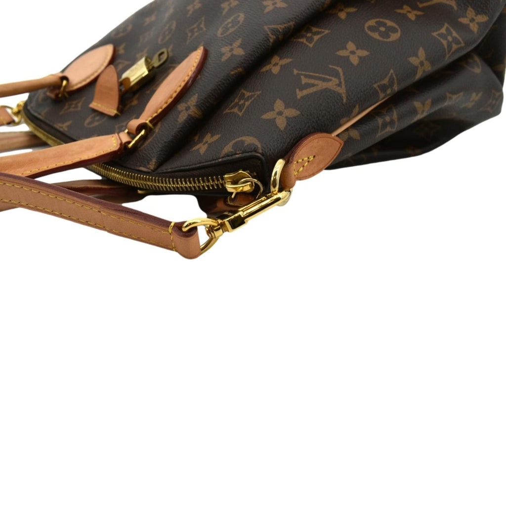 LOUIS VUITTON Rivoli PM Monogram Canvas Shoulder Bag Brown