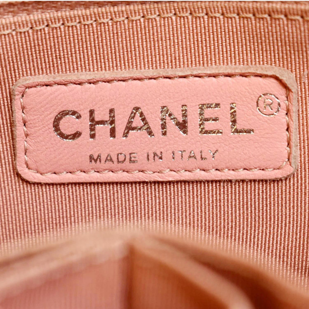 CHANEL Gabrielle Medium Aged Calfskin Leather Shoulder Bag Pink