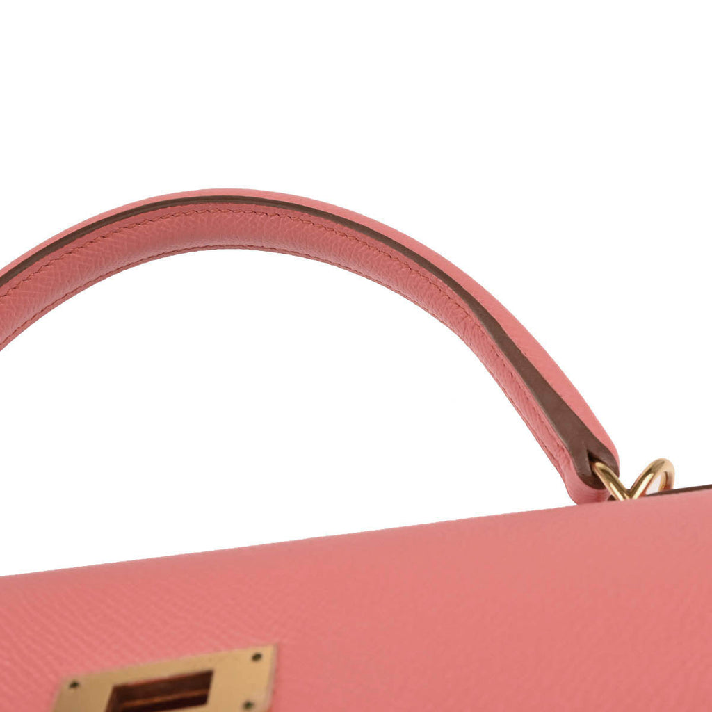 Hermes 2014 Flamingo Epsom Kelly 32 Sellier 2way Shoulder Handbag