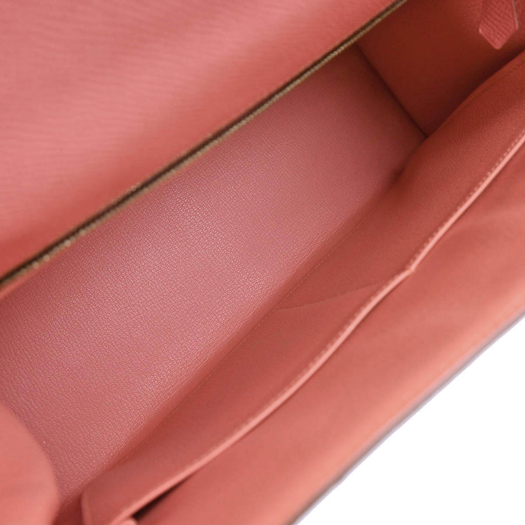 Hermes 2014 Flamingo Epsom Kelly 32 Sellier 2way Shoulder Handbag