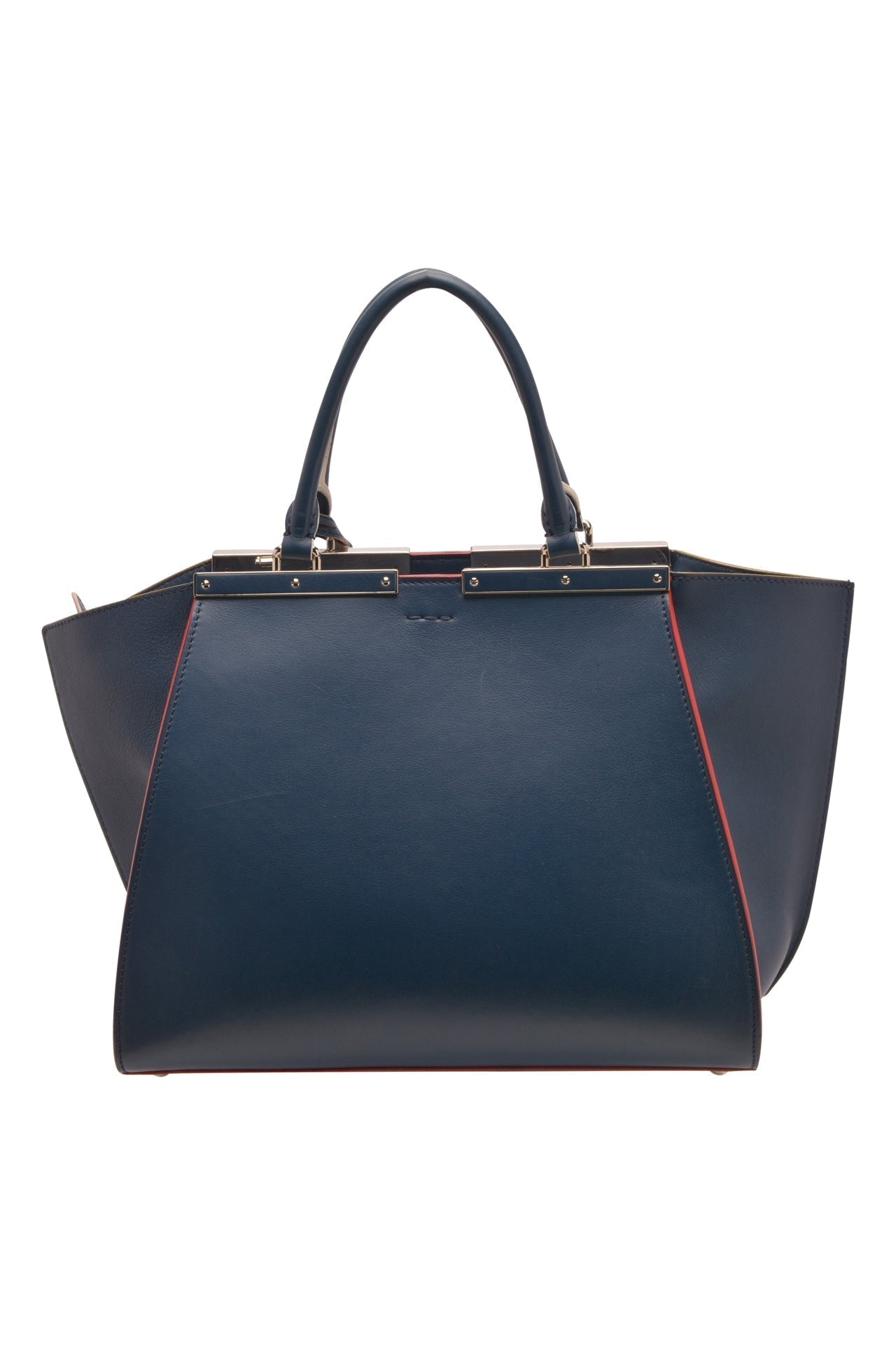 FENDI Blue Calfskin Large 3Jours Tote