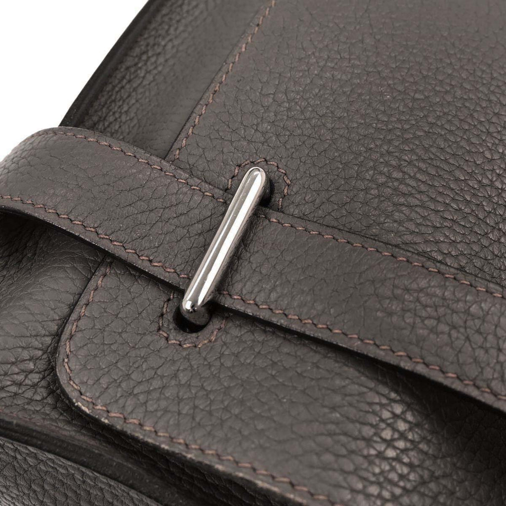 Hermes Etain Taurillon Clemence Steve Caporal 27 Shoulder Bag