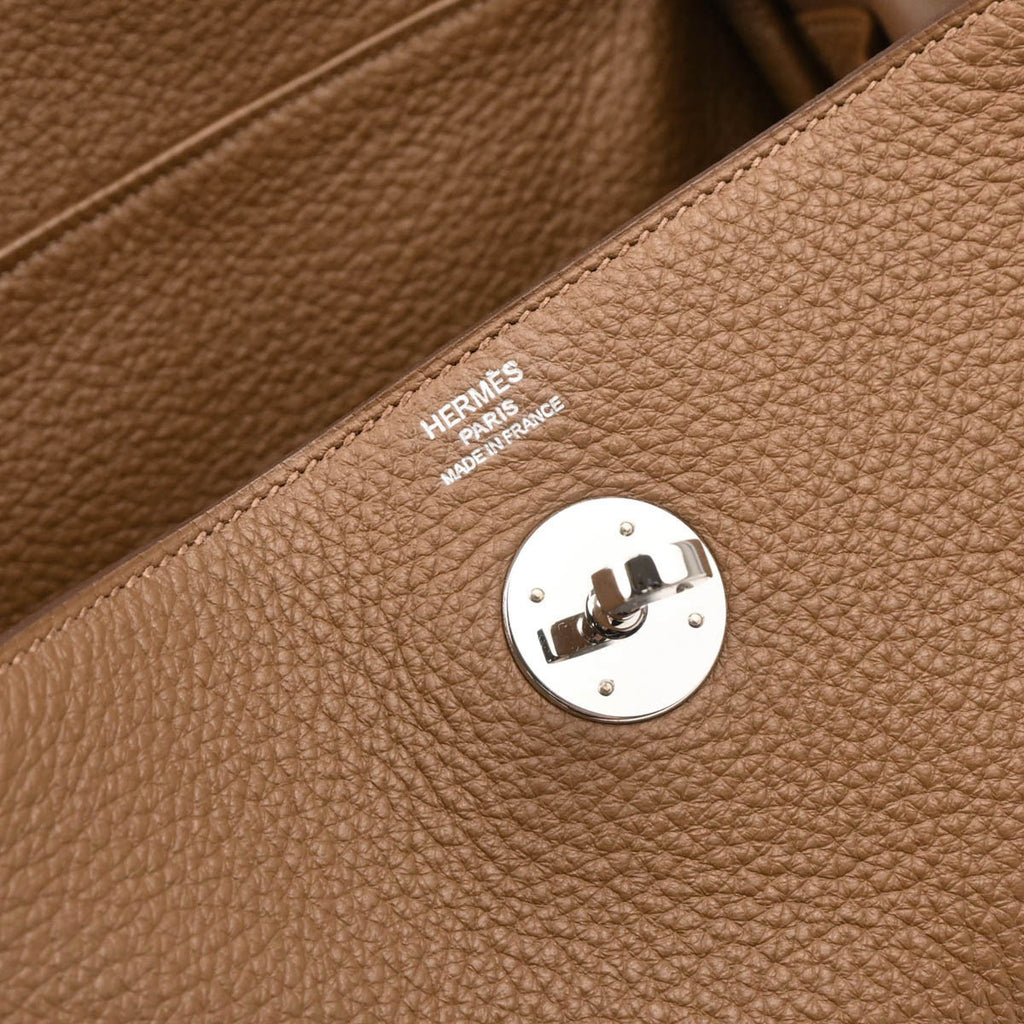 Hermes 2012 Alezan Taurillon Clemence Lindy 26 Shoulder Bag