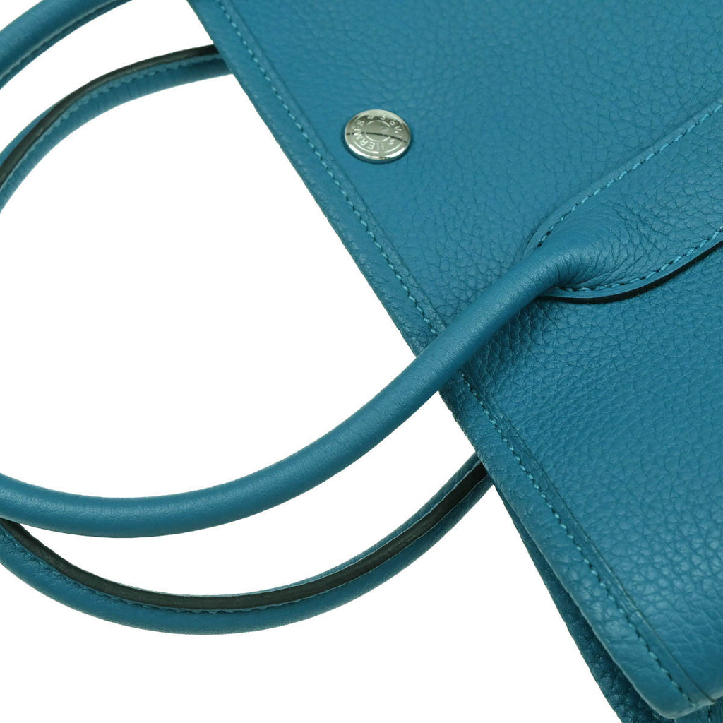 Hermes 2018 Vert Bosphore Negonda Garden Party 30 TPM Tote Handbag