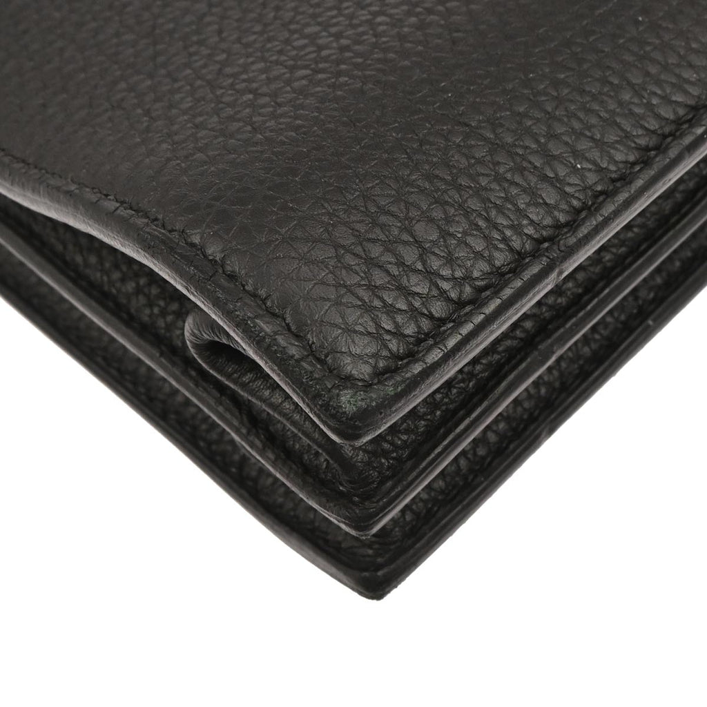 Hermes Black Togo Sac a Depeches 38 Business Bag Handbag