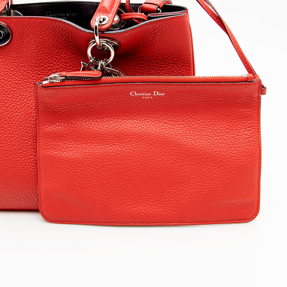 Dior Bullcalf Leather Diorissimo Medium Tote (SHF-16268)