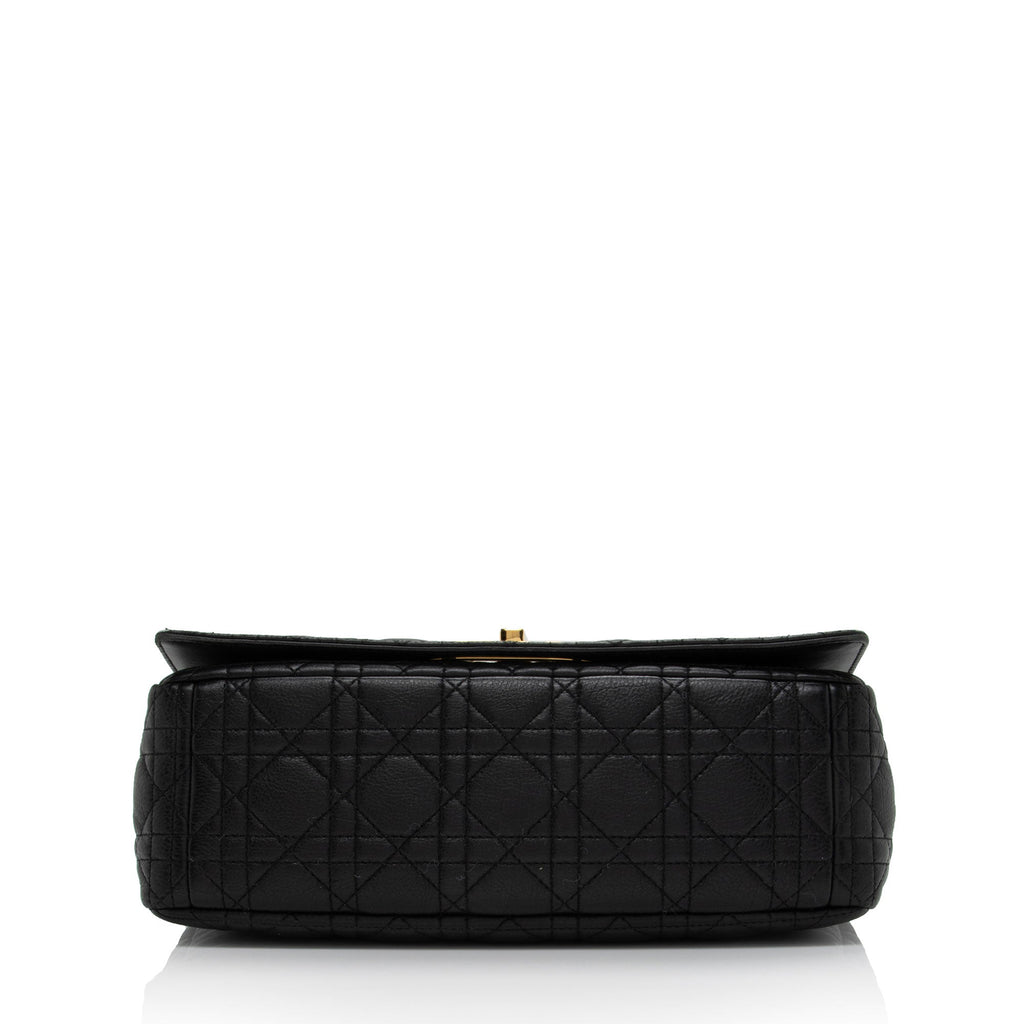 Dior Cannage Calfskin Caro Large Shoulder Bag (SHF-NckJ9e)
