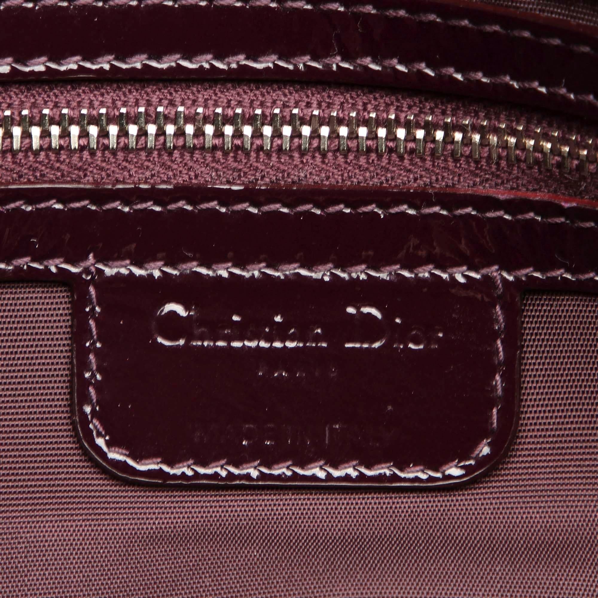 Dior Cannage Miss Dior Patent Leather Flap Bag (SHG-12889)