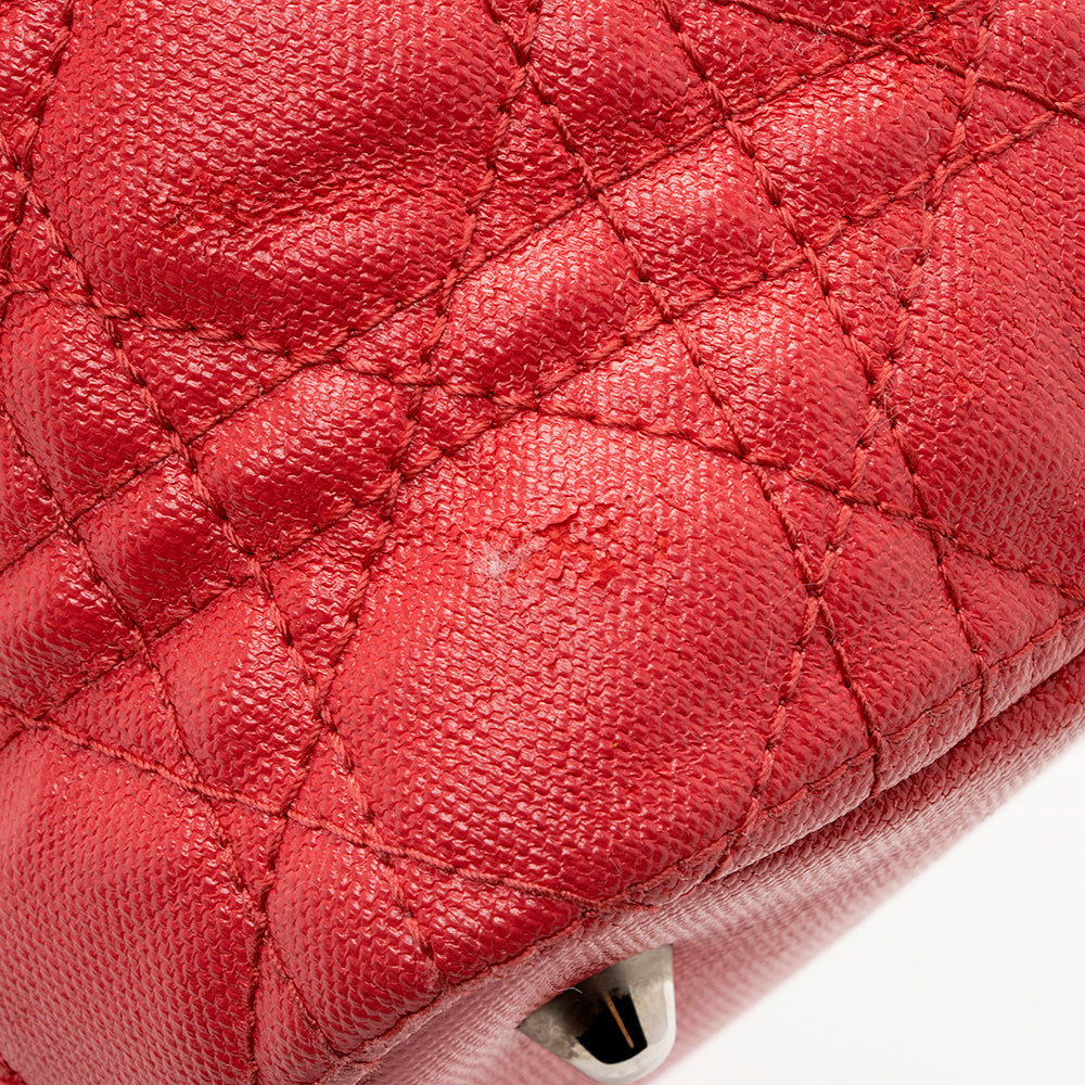 Dior Cannage Quilted Coated Canvas Panarea Medium Tote (SHF-14699)