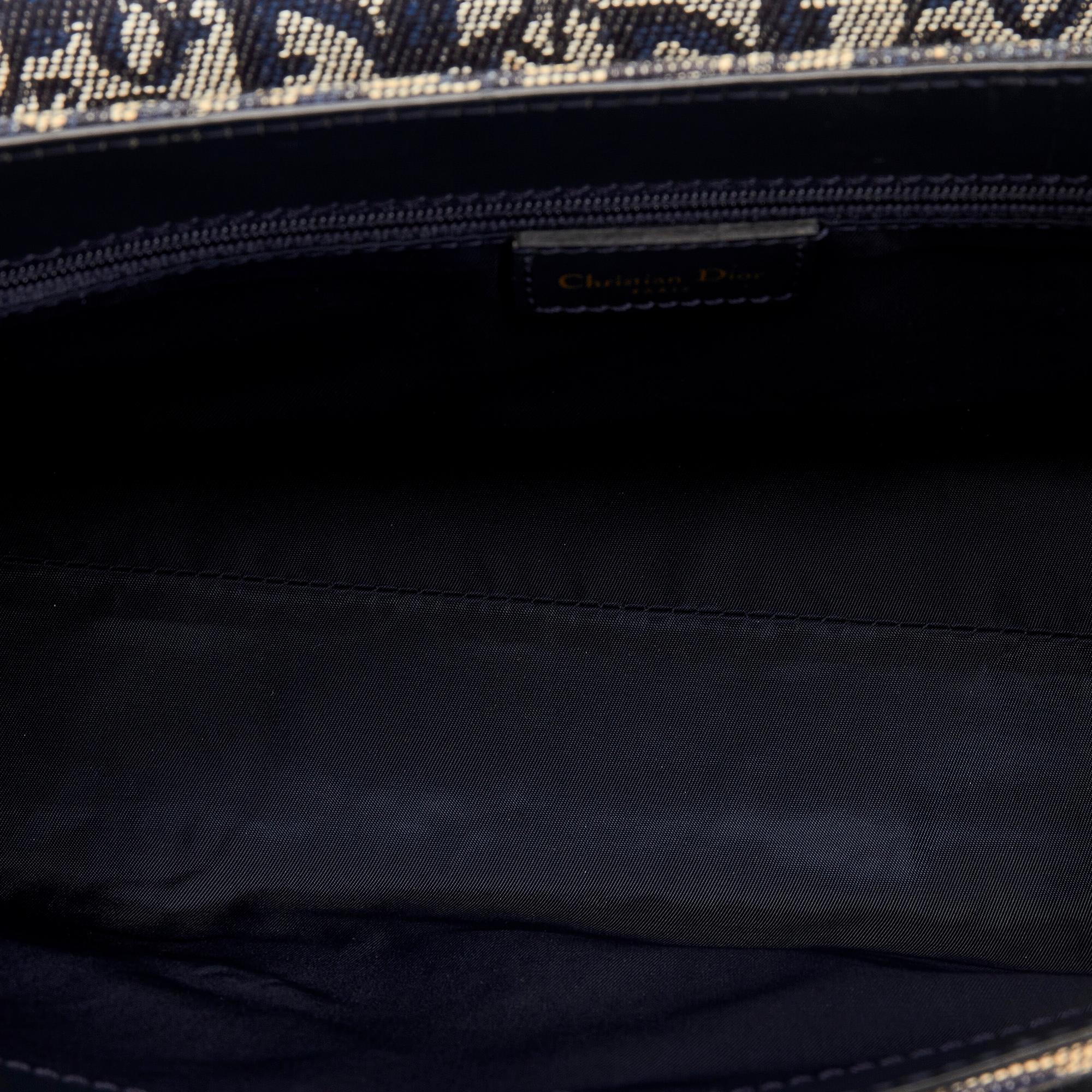 Dior Dior Oblique Double Saddle Shoulder Bag (SHG-Hd0Jmb)