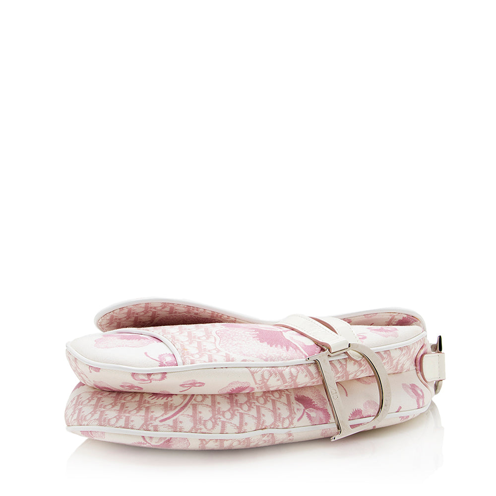Dior Diorissimo  Flowers Saddle Shoulder Bag (SHF-20424)