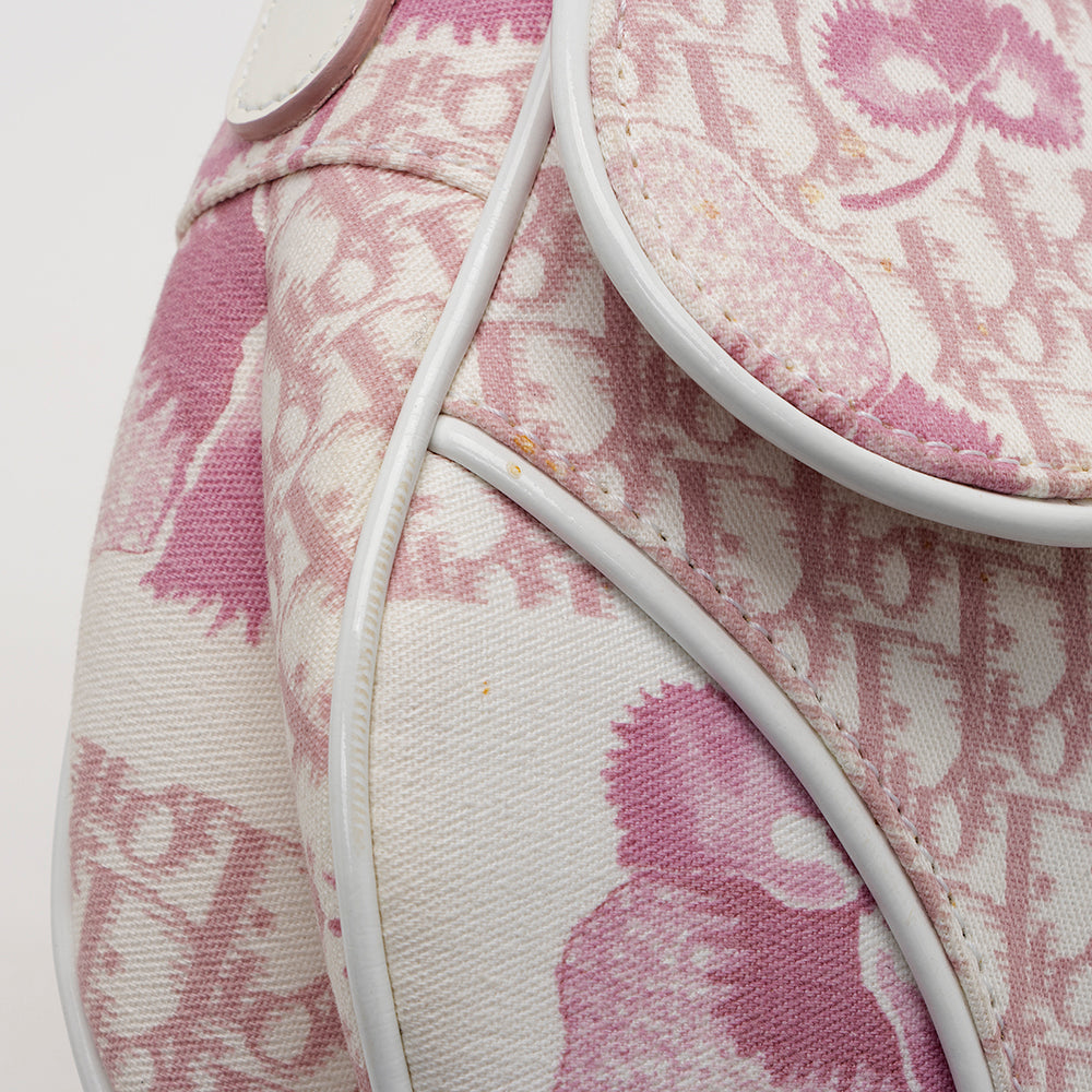 Dior Diorissimo  Flowers Saddle Shoulder Bag (SHF-20424)