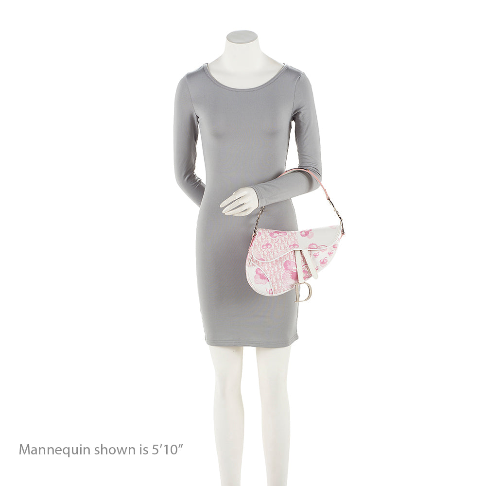Dior Diorissimo  Flowers Saddle Shoulder Bag (SHF-20424)