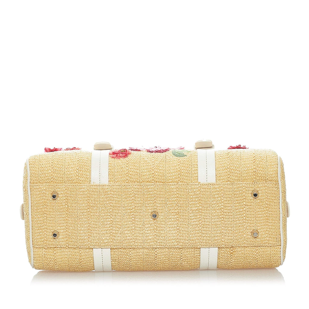 Dior Floral Raffia Handbag (SHG-33577)