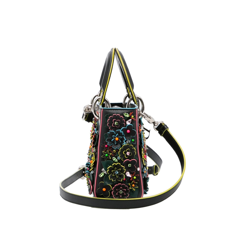 Dior Lady Dior Flower Embroidered Bag (SHG-CjtZbT)
