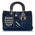 Dior Lady Dior Metallic Tweed Satchel (SHG-32414)