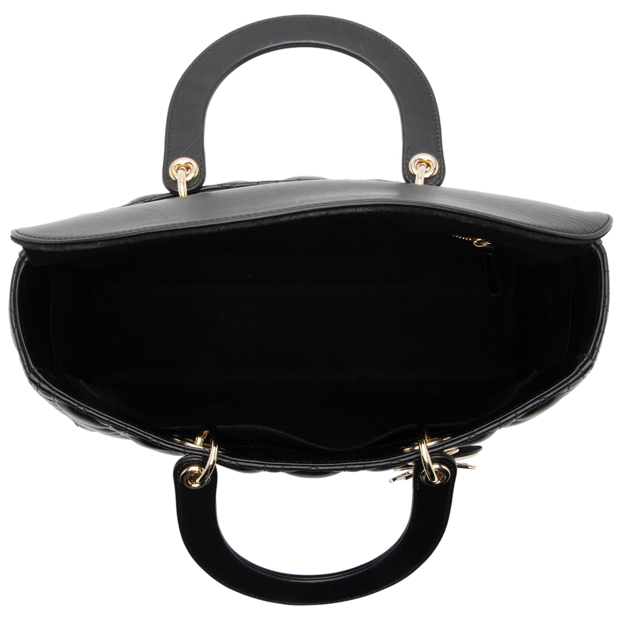 Dior Lambskin Lady Dior Large Tote (SHF-9gavwy)