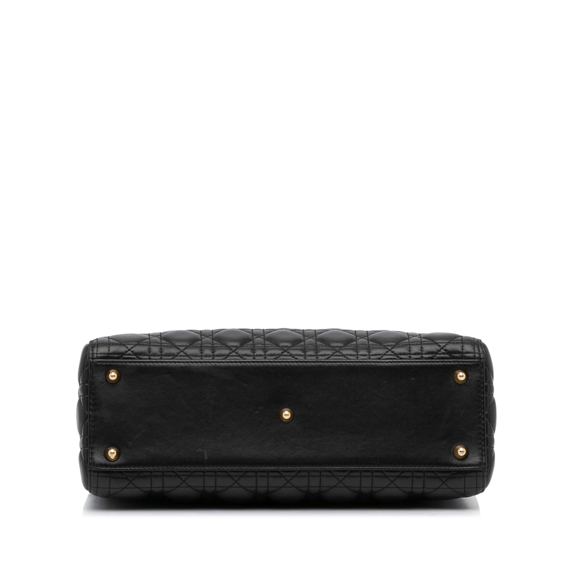 Dior Large Cannage Lambskin Lady Dior (SHG-U6Y2QF)