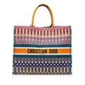 Dior Large Multicolor Embroidered Book Tote (SHG-GboZYw)