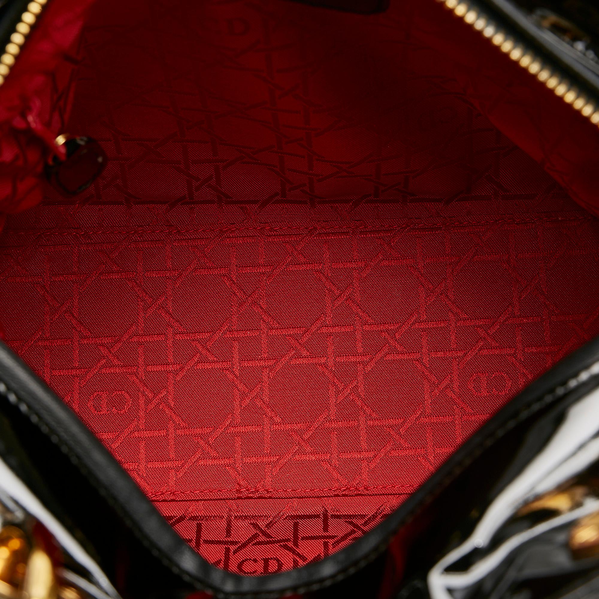 Dior Medium Cannage Patent Lady Dior (SHG-5vE5rj)